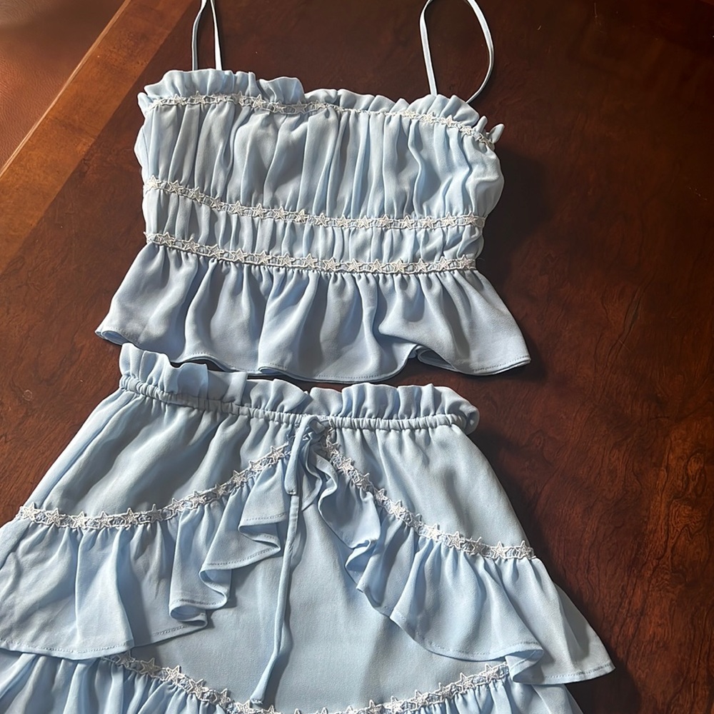 Lovers and Friends xxs two piece skirt stars